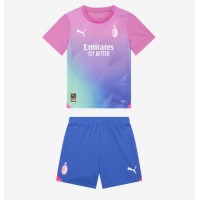 AC Milan Fußballbekleidung 3rd trikot Kinder 2023-24 Kurzarm (+ kurze hosen)